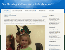 Tablet Screenshot of ourgrowingkiddos.weebly.com