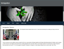 Tablet Screenshot of immigrationtension.weebly.com