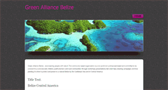 Desktop Screenshot of greenalliancebelize.weebly.com