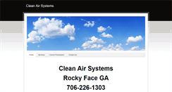 Desktop Screenshot of cleanairsystems.weebly.com