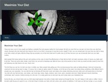 Tablet Screenshot of maximizeyourdiet.weebly.com