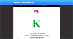 Desktop Screenshot of mrs-coach-lyon.weebly.com