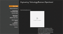 Desktop Screenshot of engineeringtechnologydepartment.weebly.com