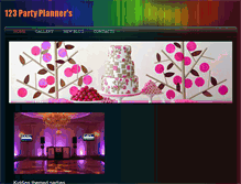 Tablet Screenshot of 123partyplanners.weebly.com