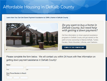 Tablet Screenshot of dekalbaffordablehousing.weebly.com