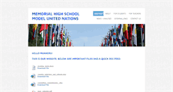 Desktop Screenshot of mhsmun.weebly.com