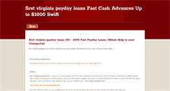 Desktop Screenshot of firstvirginiapaydayloans.weebly.com