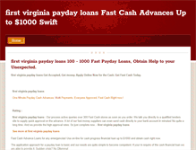 Tablet Screenshot of firstvirginiapaydayloans.weebly.com