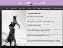 Tablet Screenshot of briobirthbaltimore.weebly.com
