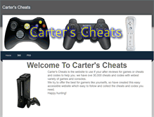 Tablet Screenshot of carterscheats.weebly.com