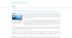 Desktop Screenshot of netfirmscouponinfo.weebly.com