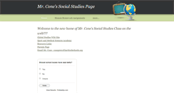 Desktop Screenshot of coneshistoryclass.weebly.com