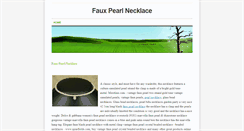 Desktop Screenshot of fauxpearlnecklace.weebly.com