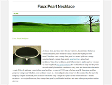 Tablet Screenshot of fauxpearlnecklace.weebly.com