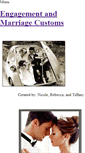 Mobile Screenshot of engagementandmarriagecustoms.weebly.com