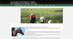 Desktop Screenshot of galogowenhorses.weebly.com