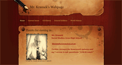Desktop Screenshot of mrkramek.weebly.com