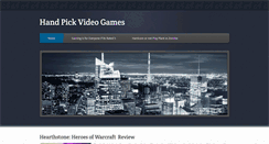 Desktop Screenshot of handpickvideogames.weebly.com