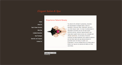 Desktop Screenshot of elegantsalonspa.weebly.com