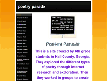 Tablet Screenshot of poetryparade.weebly.com