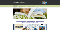 Desktop Screenshot of hattiecottonpto.weebly.com
