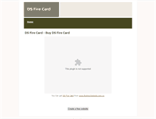 Tablet Screenshot of dsfirecard.weebly.com