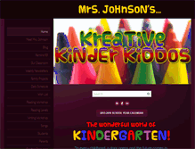 Tablet Screenshot of johnsonskindergarten.weebly.com