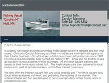 Tablet Screenshot of cclobstersandfish.weebly.com