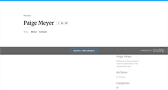Desktop Screenshot of paigemeyer.weebly.com