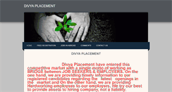 Desktop Screenshot of divyaplacement.weebly.com