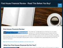 Tablet Screenshot of firsthousefinancialreview.weebly.com