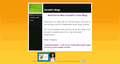 Desktop Screenshot of missgoodall.weebly.com