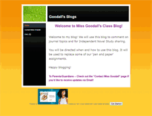 Tablet Screenshot of missgoodall.weebly.com