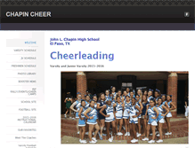 Tablet Screenshot of chapincheer.weebly.com