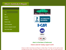 Tablet Screenshot of allensautobodyrepair.weebly.com