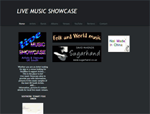 Tablet Screenshot of livemusicshowcase.weebly.com
