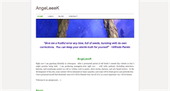 Desktop Screenshot of angeleeek.weebly.com