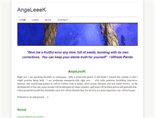 Tablet Screenshot of angeleeek.weebly.com