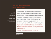 Tablet Screenshot of cmckinley.weebly.com
