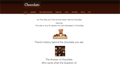 Desktop Screenshot of chocolatehistory.weebly.com