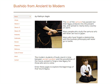 Tablet Screenshot of modernbushido.weebly.com