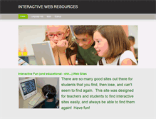 Tablet Screenshot of interactivestudentsites.weebly.com