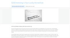 Desktop Screenshot of luckyhorseshoestack.weebly.com