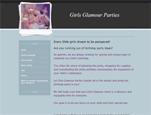 Tablet Screenshot of girlsglamourparties.weebly.com