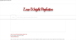 Desktop Screenshot of loseweightperfection.weebly.com