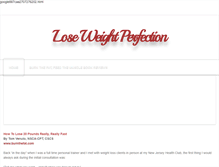 Tablet Screenshot of loseweightperfection.weebly.com