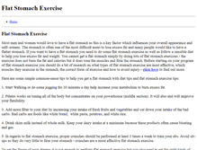Tablet Screenshot of flatstomachexercise.weebly.com