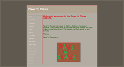 Desktop Screenshot of pawsnclawsanimals.weebly.com