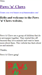 Mobile Screenshot of pawsnclawsanimals.weebly.com