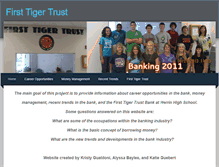Tablet Screenshot of firsttigertrust4.weebly.com